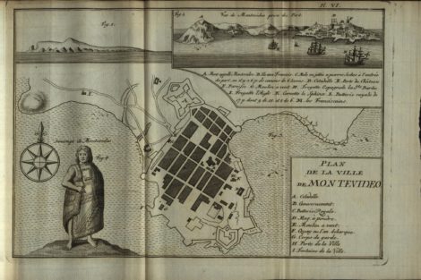 Monte Video - a map and account by Antoine-Joseph Pernety