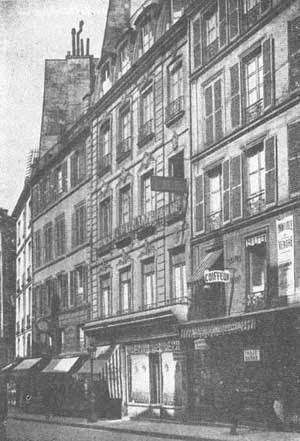 Birth house of Eliphas Lévi - No. 5 Rue des Fossés-Saint-Germain-des-Prés, nowadays Rue de l'Ancienne-Comédie.