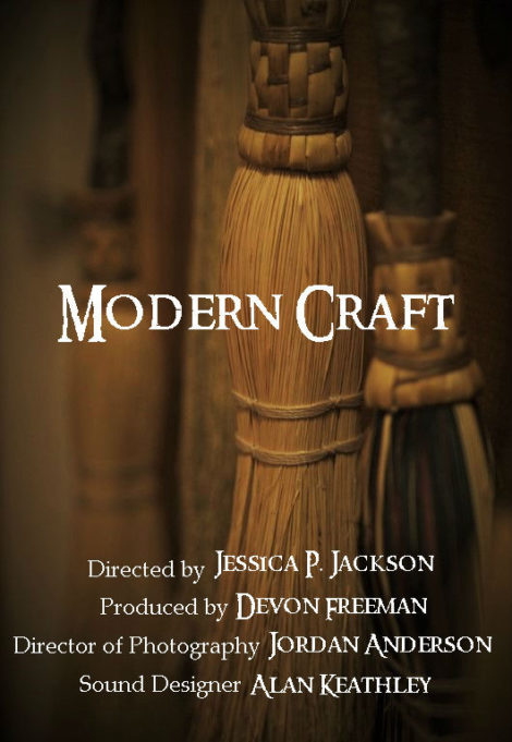 Witchy Broomsticks. Modern Craft - Film poster for the documentary by Jessica P. Jackson